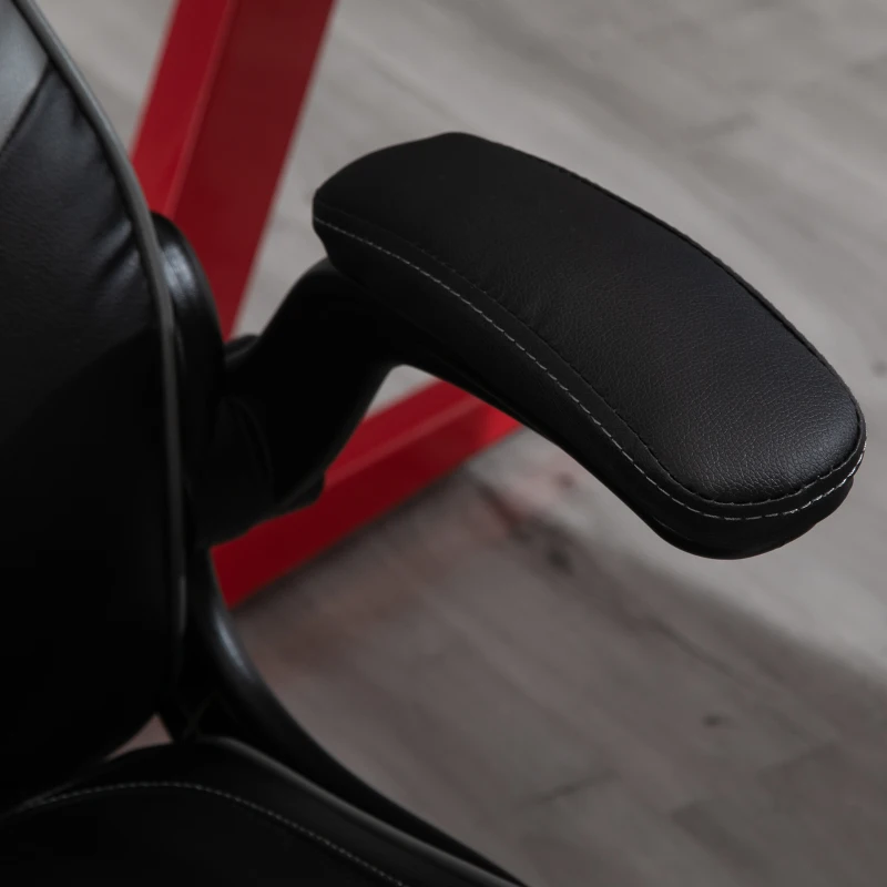Vinsetto Cadeira de Gaming Giratória 360° Ergonómica Altura Ajustável Almofada Revestimento 67x70x106 -112 cm Cinza Claro e Preto