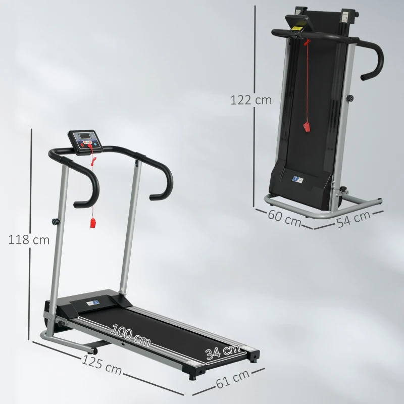 Tapis de course Fitness électrique pliable - Aosom.fr x FFHandball - 1 à 10 Km/h écran multifonctions - puissance 500 W(m-3)