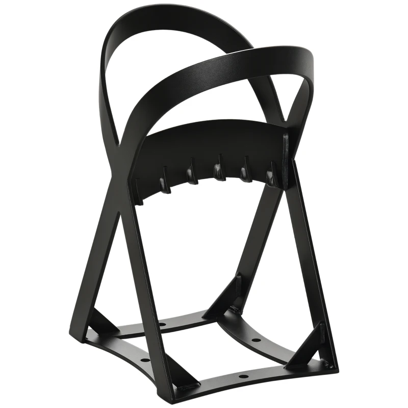 Outsunny Manueller Holzspalter aus Karbonstahl Brennholzspalter schnelles Brennholzspaltwerkzeug leicht zu bedienen für Campen Outdoor Schwarz 24,4 x 20,8 x 37,4 cm