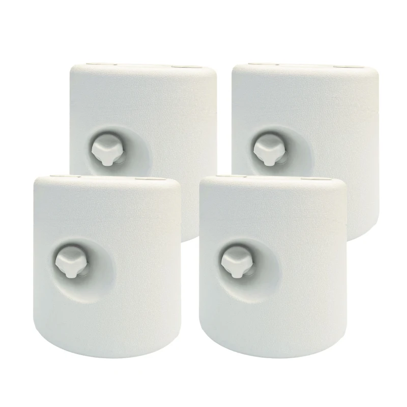 Outsunny Lot de 4 Pieds de tonnelle pop-up remplis d'eau ou de sable pieds de sol pour pavillon en HDPE avec vis de sécurité