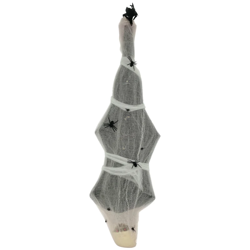 HOMCOM Halloween-Mumie, Halloween-Dekoration, Soundfunktion, mit Bewegungssensor und LED-Lichtern, 60 cm x 16 cm x 170 cm