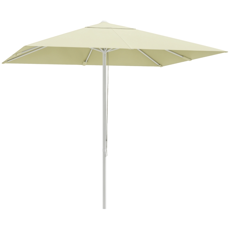 Outsunny Umbrela de soare pentru exterior, din aluminiu, Bej