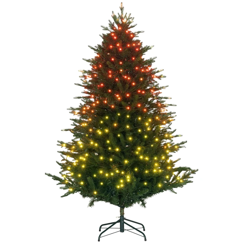 HOMCOM 6ft LED Lights Artificial Christmas Tree