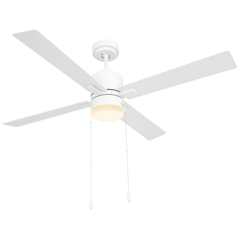 HOMCOM Ventilator de Tavan cu Lumina, Ventilator de Tavan