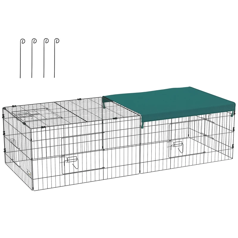 PawHut Cusca pentru Animale Mici, 185x75x50cm Verde