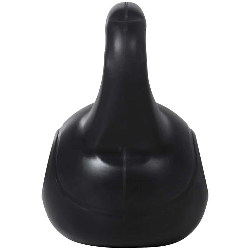 HOMCOM Kettlebell 10 kg - Gewichtshandvat met zand gevuld voor beginners, Zwart