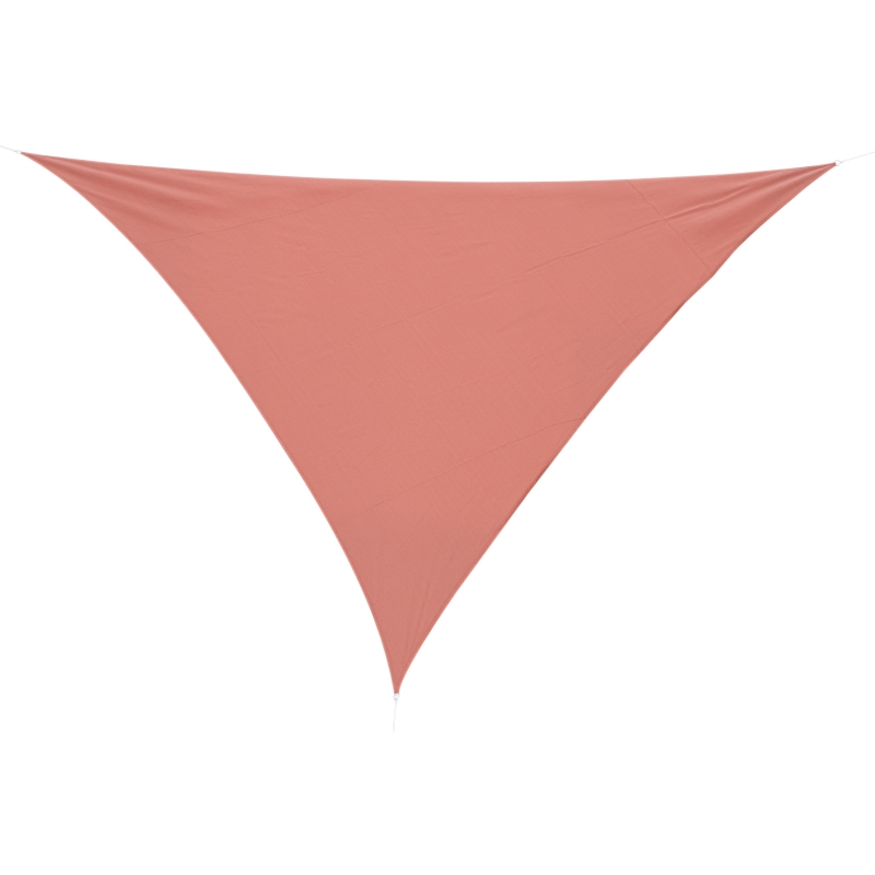 Outsunny Voile d'ombrage Triangulaire Grande Taille 3 x 3 x 3 m polyéthylène Haute densité résistant aux UV Coloris rouge rouille