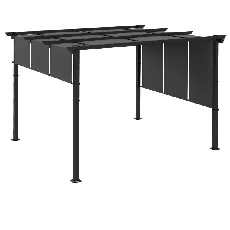 Outsunny Pergola de Exterior de 3 x 3,5 m cu Copertina