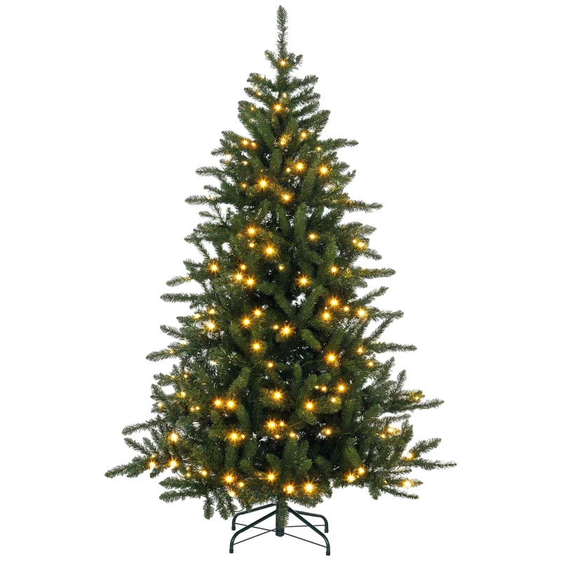 HOMCOM 6ft White Light Artificial Christmas Tree