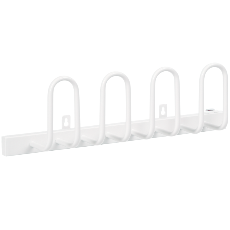 HOMCOM 2 Pairs Electric Shoe Dryer, Wall Mounted Shoe Warmers with Constant Temperature for Boots, Leather Shoes, Socks, White