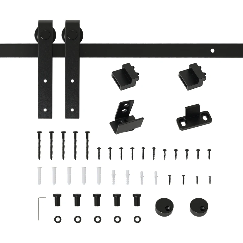 HOMCOM Kit pentru Usa Glisanta Capacitate 20kg