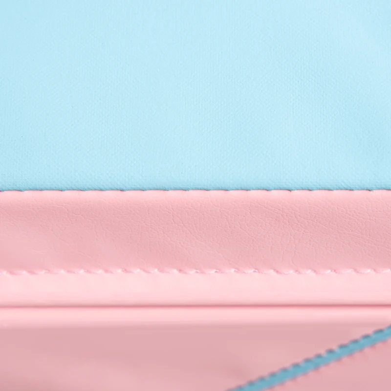 HOMCOM Kletter- und Rutschspielzeug für Kinder, fördert Motorik, Kunstleder, EPE-Schaum, 86x49x47 cm, Rosa+Blau