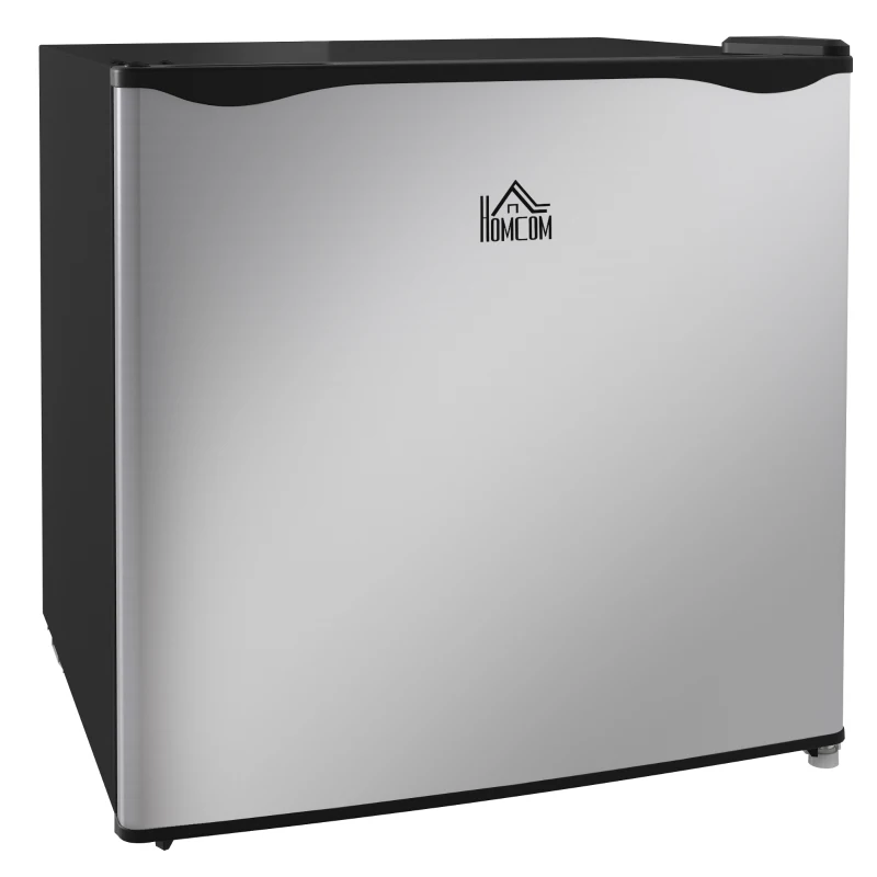 HOMCOM Mini-Gefrierschrank, 35 L Minikühlschrank, -14 bis -24℃, 5-stufige Temperaturregelung, 47 x 44,2 x 48,8 cm, Silber(m-10)