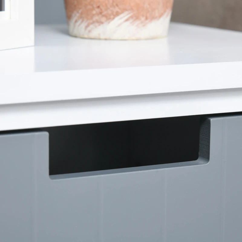 HOMCOM Chest of Drawers Storage Side Cabinet w/ 3 Detachable Drawers Home Furniture