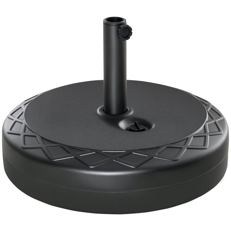 Yaheetech Base per Ombrello da Giardino Resino Rotonda Basamento per