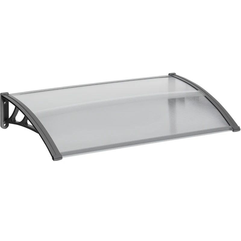 Outsunny Copertina moderna din policarbonat, 110x60x18 cm, gri