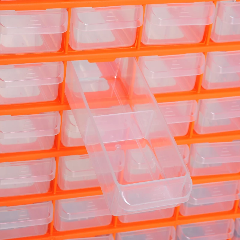 DURHAND® assortimentsdoos 60 schuifladen oranje | Aosom.nl
