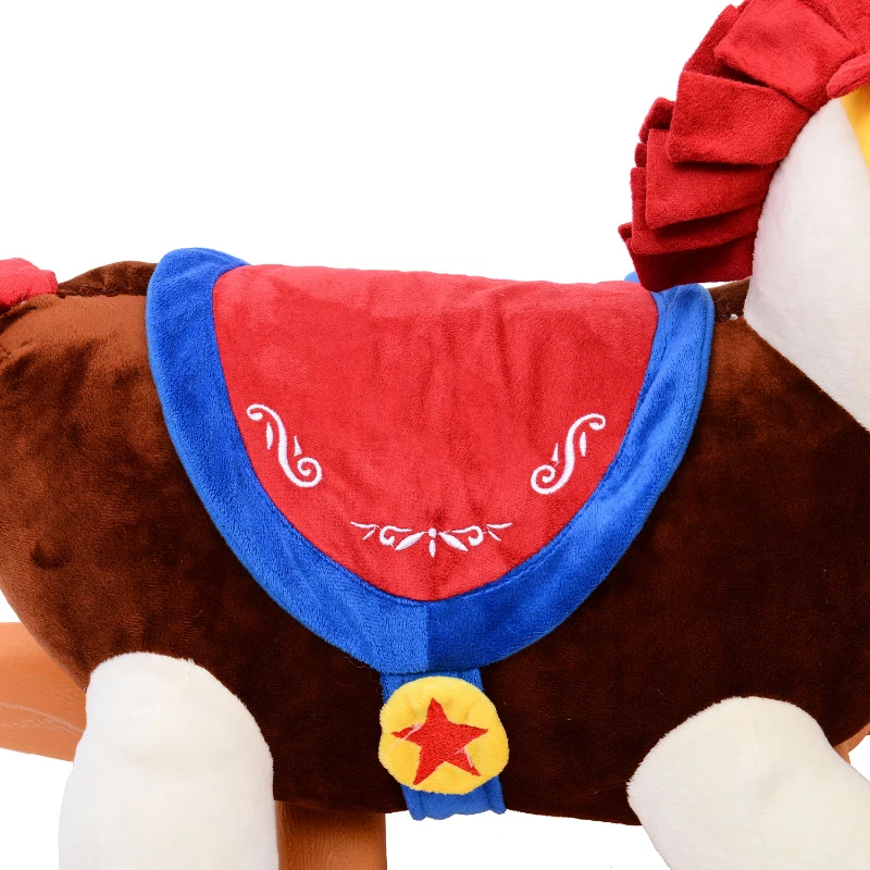 Jouet à bascule cheval à bascule modèle âne marron beige blanc