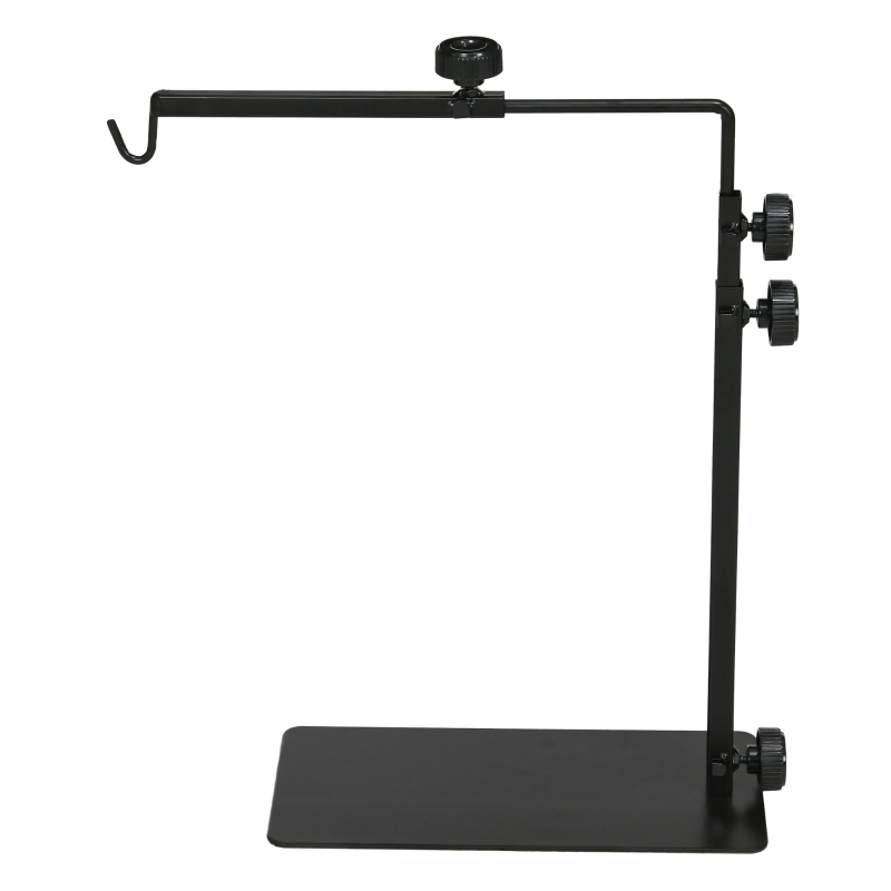 PawHut Warmtelampstandaard voor Terrarium, Hoogteverstelbaar, 40x15x95cm, Zwart