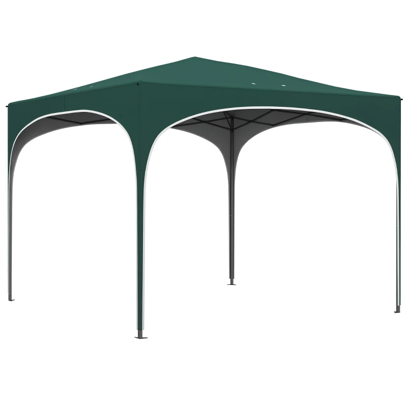 Outsunny Cort cu Copertina Pliabila de 3x3m, Verde