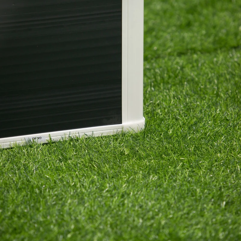 Outsunny Carré Potager, Pot de Fleurs, avec Fonction de Drainage, Protection contre les Ravageurs, Plastique, gris, 60 x 60 x 30 cm