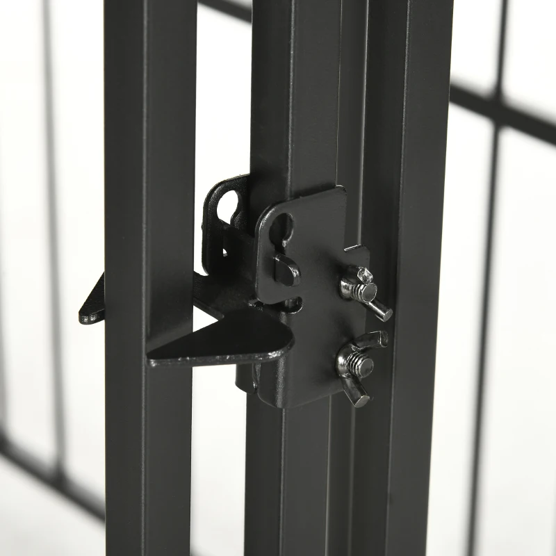 PawHut Chenil Enclos pour Chiens de Petite et Moyenne Taille, Poules et Canards avec Toit, 122x122x138 cm