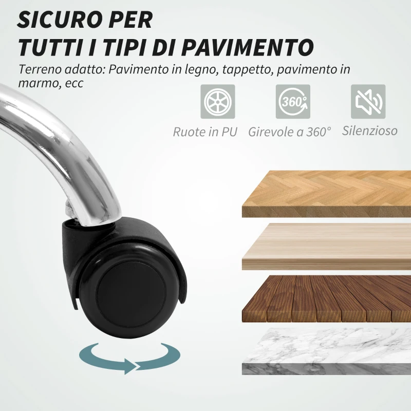 HOMCOM Chaise de Bureau Massante et Chauffante avec Dossier Inclinable et Repose-Pieds Amovible, Gris