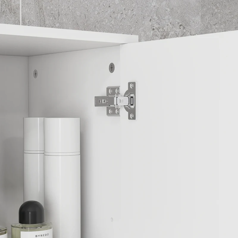 Meuble de salle de bain Kleankin, commode de salle de bain, avec étagères et tiroir ajustables, Blanc