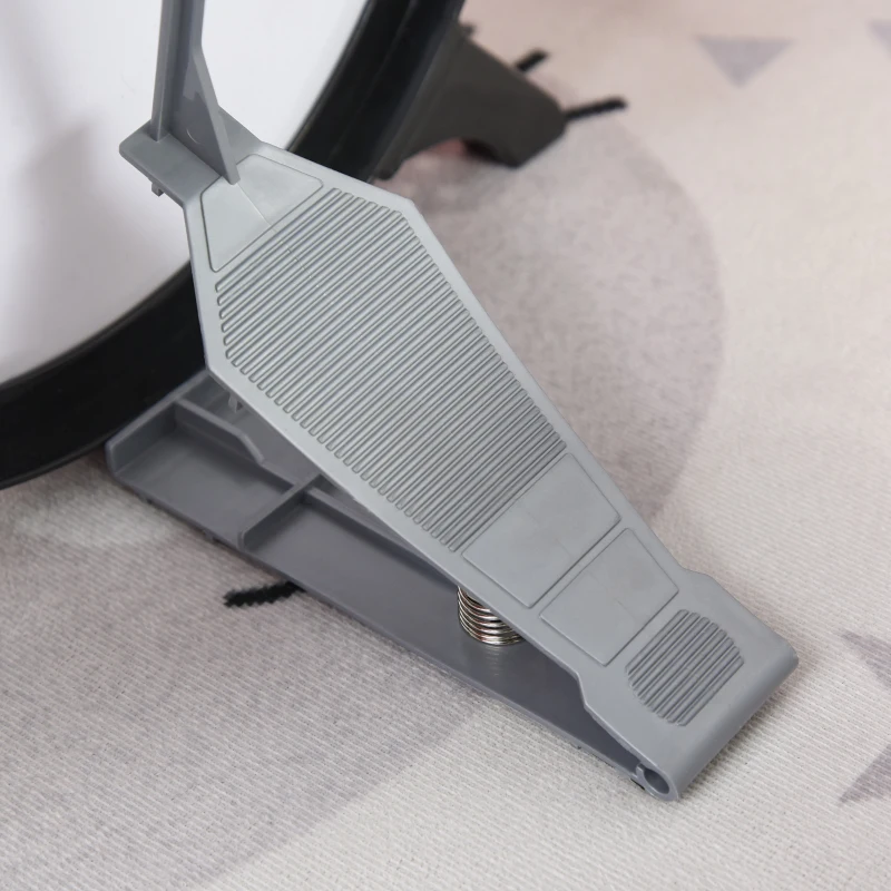 HOMCOM Ensemble Batterie pour Enfants avec Instruments de Musique, Effets Sonores et Microphone Jouet, 77.5 x 40 x 76.5cm, Rouge