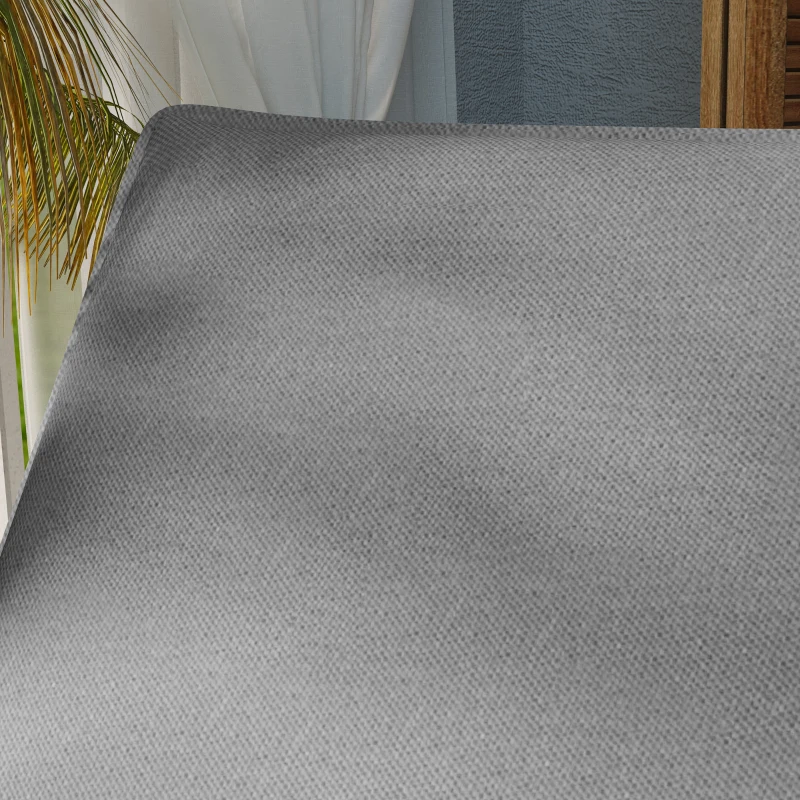 Outsunny 2 Coussins pour Chaises Longues de Jardin avec Protection UV Résistants aux Eclaboussures 193x58x6 cm Gris