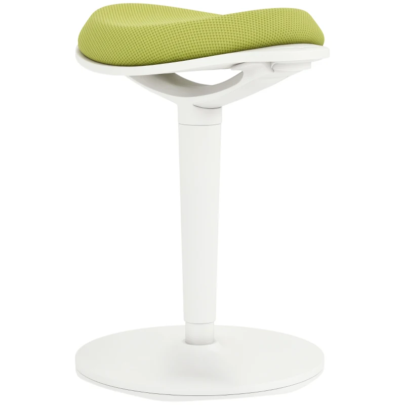 HOMCOM Scaun Ergonomic Reglabil pe Înălțime cu Înclinare 5°, Scaun Modern din Poliester, Spumă și PP, 42,5x35,5x56,5-71,5 cm, Verde