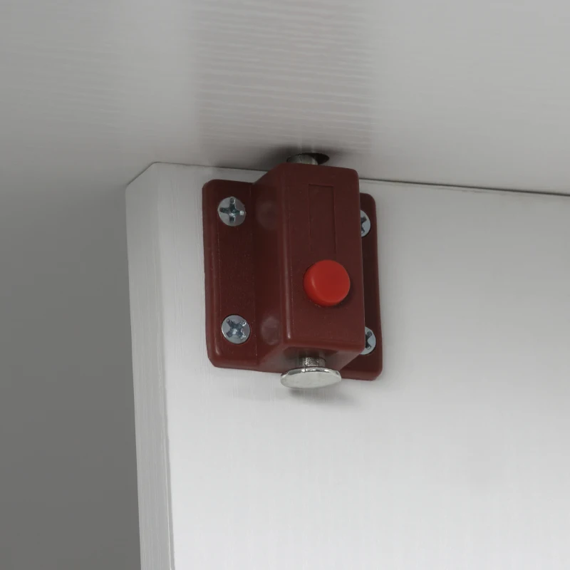 HOMCOM Table de Salle à Manger Pliante Gain de Place en Bois, 90x60x74cm, Blanc