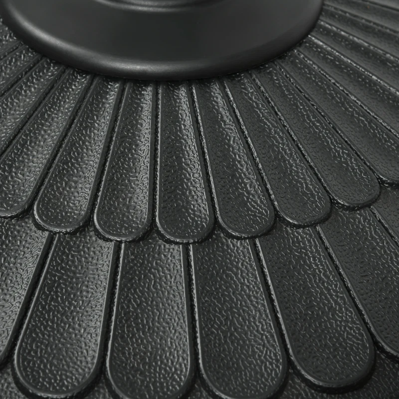 Outsunny Base de Parasol de Jardin de diamètre 38-48 mm avec Remplissage Latéral, Ø48.5x36 cm