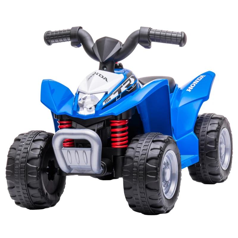 AIYAPLAY Quad Eléctrico HONDA para Niños 18-36 Meses Vehículo Eléctrico a Batería con Faros LED Bocina 65,5x38,5x43,5cm Azul