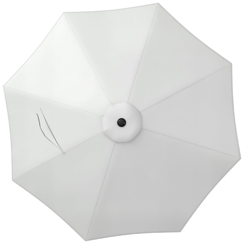 Telo Di Ricambio Per Ombrellone 8 Costole 270cm - Copertura Universale In Poliestere 160g, Impermeabile E Anti-UV, Adatta Per Ombrelloni In Legno O Alluminio, Vari Colori - 2