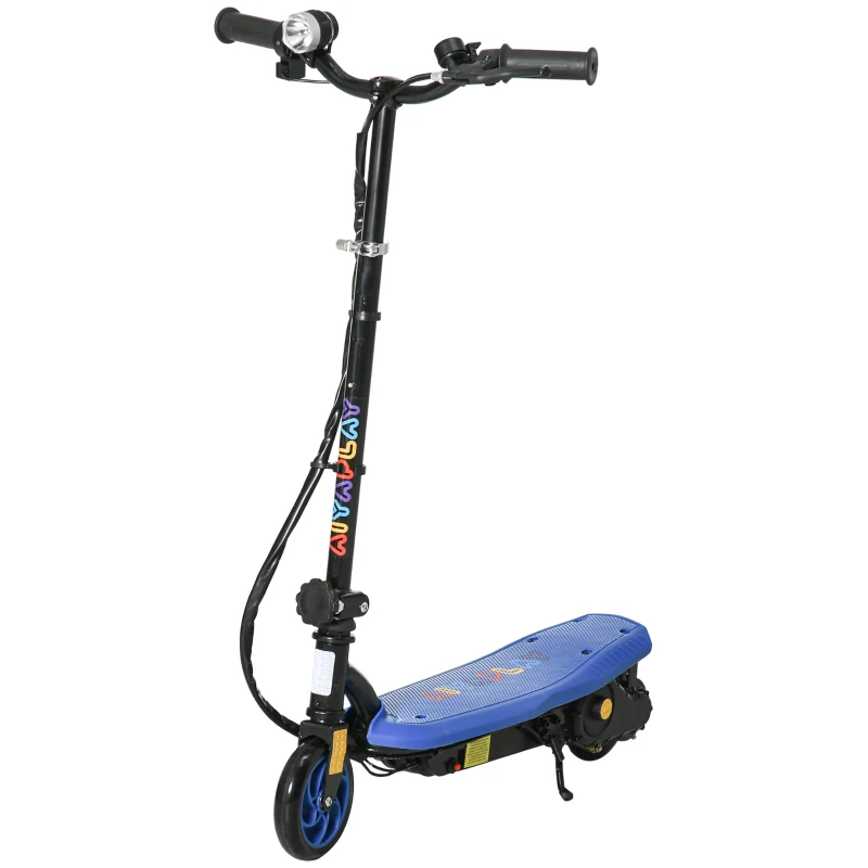 HOMCOM Trotinetă electrică 120 W pliabilă pentru copil 7-14 ani 12 km/h max. autonomie 10 km max. bleu