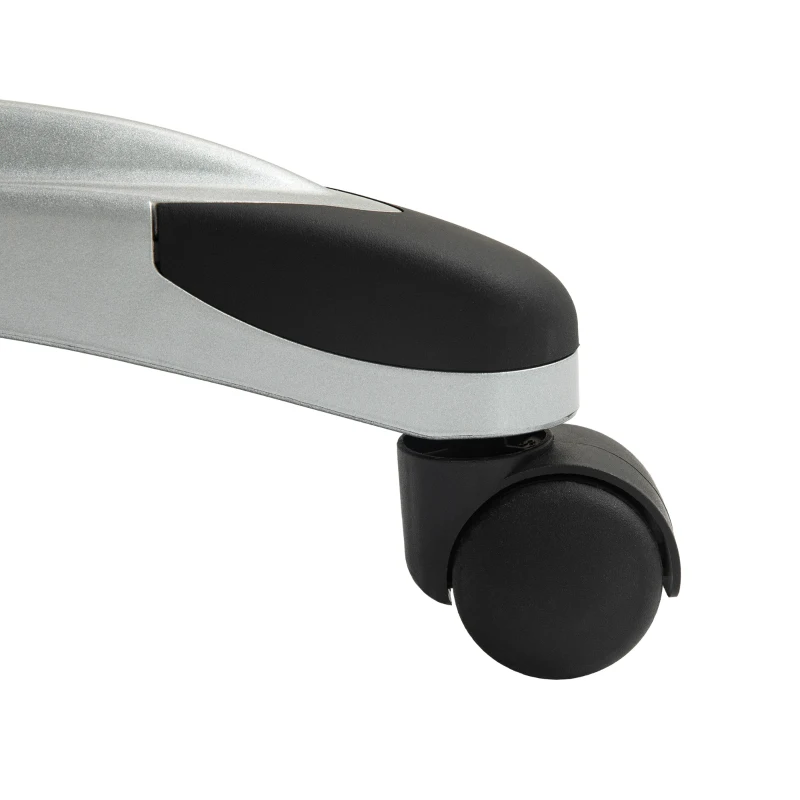 HOMCOM Scaun de birou fotoliu de birou cu funcție de balans roți pivotante 360° 66 x 75,5 x 115,5-124,5 cm maro