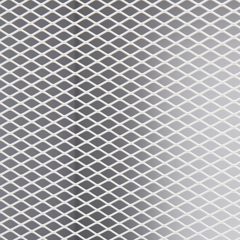 HOMCOM Bufet mobilier de bucătărie la 3 niveluri cu 2 uși perforate cu raft reglabil 80 x 37 x 92 cm alb