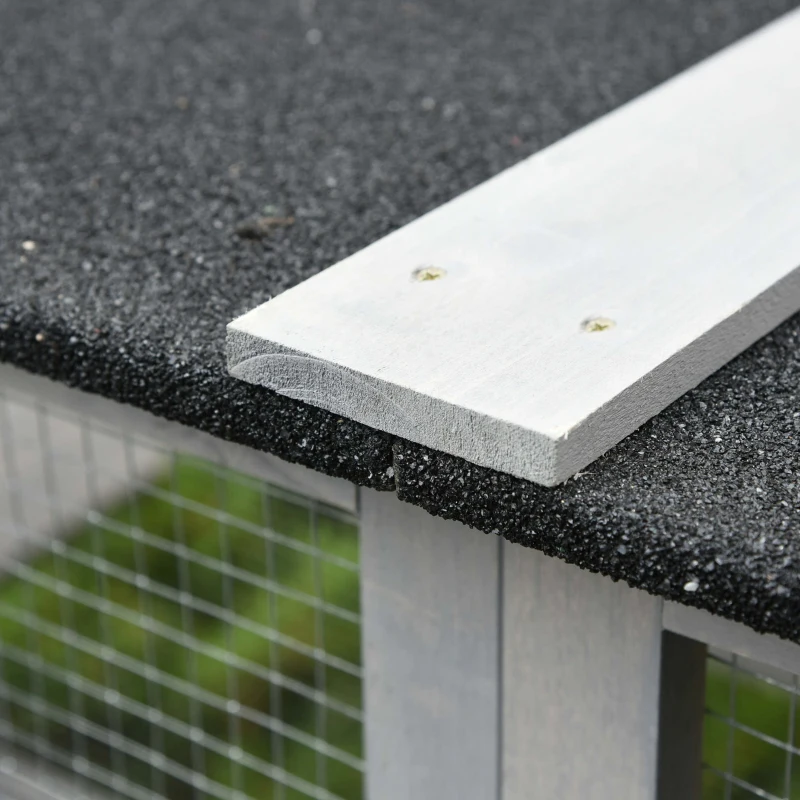 PawHut Wooden Catio Cat Outdoor Enclosure, Cat Cage with Waterproof Roof, Platforms, for Multiple Kittens, 180 x 98 x 180 cm