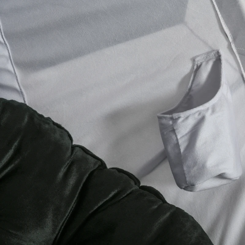 Outsunny Hängesessel Hängekorb mit Gestell Fußballdesign Hängeschaukel Hängestuhl mit Kissen Korb faltbar Stahl