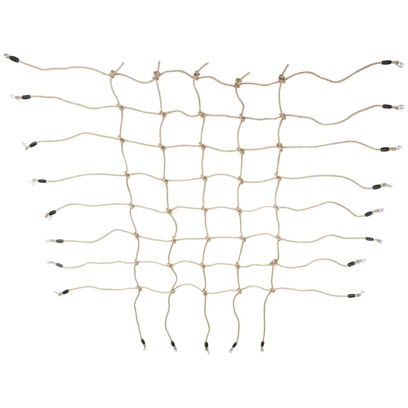 Outsunny Rețea de escaladă pentru copii 3-6 ani rețea de protecție pentru zonă de joacă Ninja teren de obstacole dim. 1,5 x 2 m