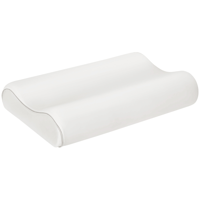 HOMCOM Pernă Memory Foam cu Husă Detașabilă 60x40x10/12 cm Crem