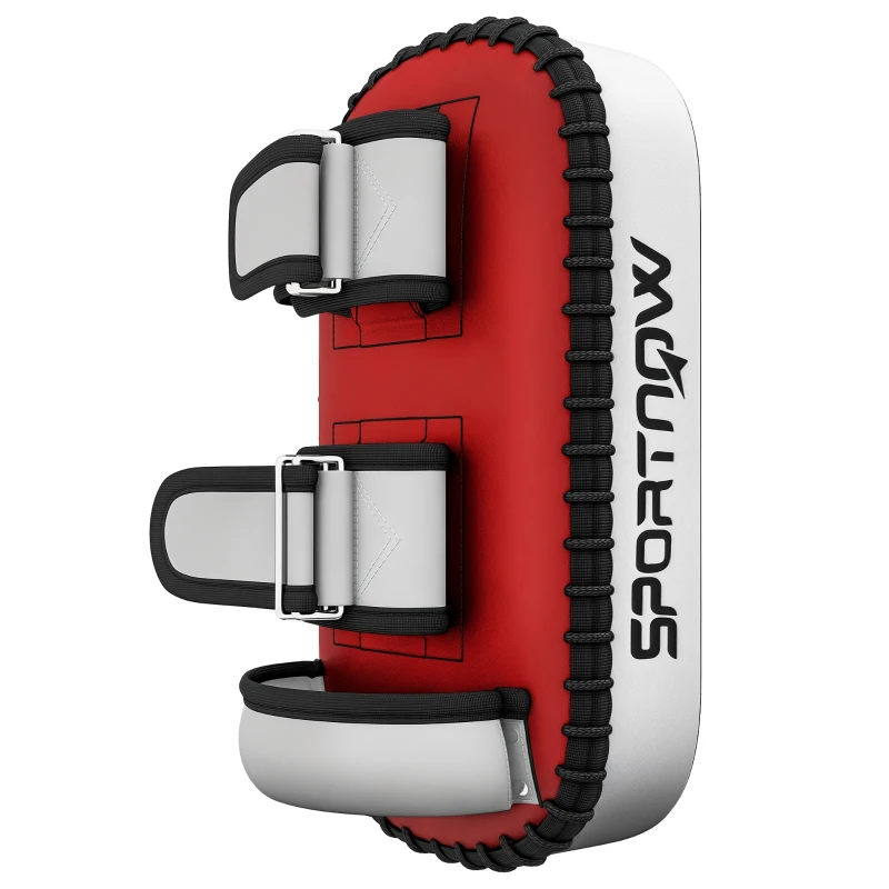 SPORTNOW Colpitore Boxe e Muay Thai Imbottito per Braccio, in PU e EPE, 38x20x18 cm, Rosso