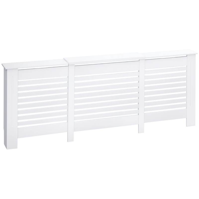 Copriradiatore In MDF HOMCOM 152x19x82 Cm – Design A Nido D'Ape, Rovere, Con Piano Mensola, Sicuro Per Bambini E Animali - 4