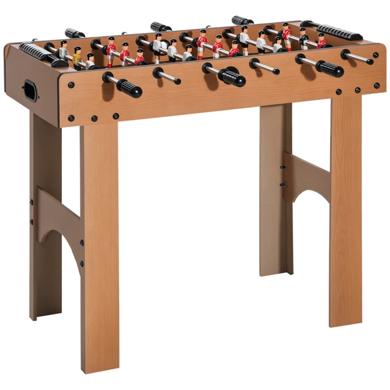 HOMCOM Calcio Balilla Professionale per Bambini e Adulti con Aste in Legno MDF 92x46x78cm