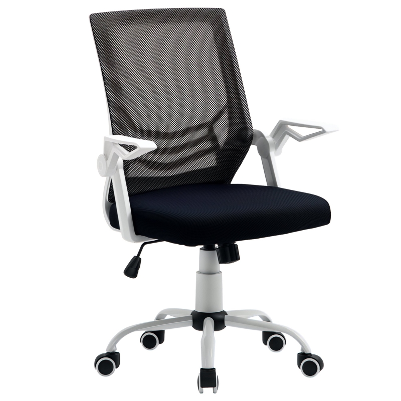 Vinsetto Sedia Da Ufficio Ergonomica Con Poggiatesta E Supporto Lombare Altezza E Braccioli Regolabili 65x63x119 129cm~921 549bk