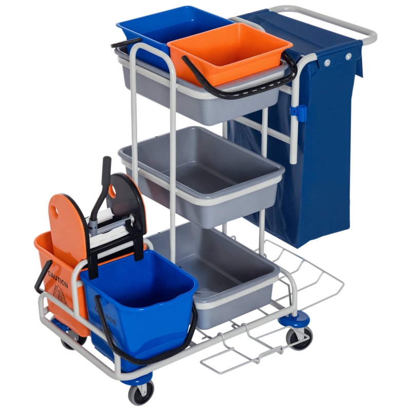 Synx Tools Secchio Rosso - Carrello - Pulizia/Casalinghi - Rolemmers - 25 Litri