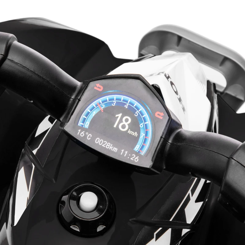 AIYAPLAY Honda Licensed Kids Electric Quad Bike, 6V ATV Ride On for Ages 1.5-3 Years, Black