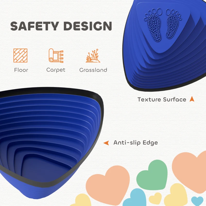 AIYAPLAY 11-Piece Stepping Stones for Kids, Stackable Sensory Toys Outdoor Indoor, Obstacle Course for Balance and Motor Skills