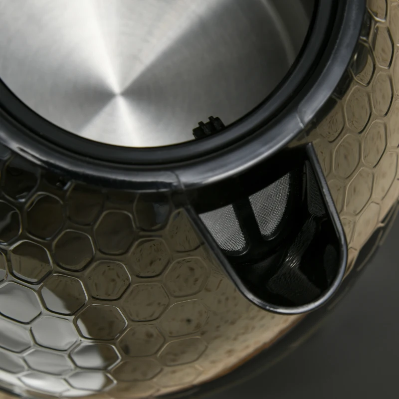 HOMCOM Set 2 in 1, Tostapane e Bollitore da 1,7 L 24,2cm x 19,5cm x 23,4cm Nero